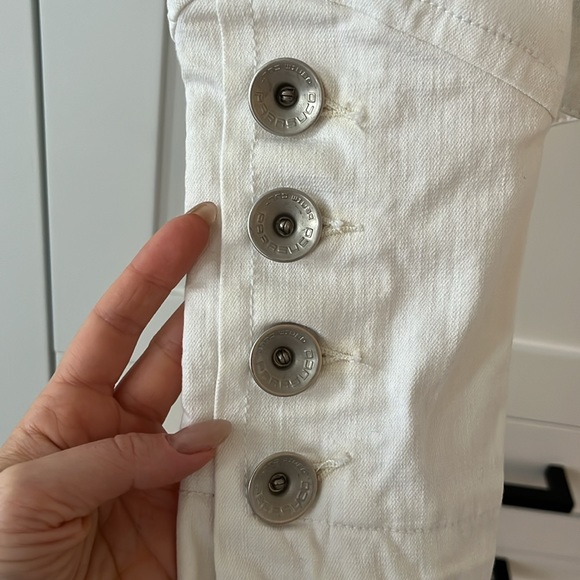 SOLD Vintage 2000s Parasuco white denim jacket size S - Picture 8 of 16